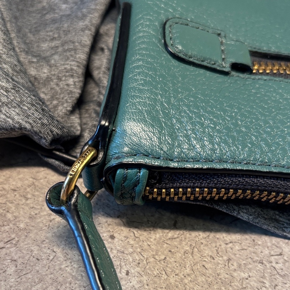 Marc Jacobs Teal Leather Crossbody Bag - Picture 4 of 8